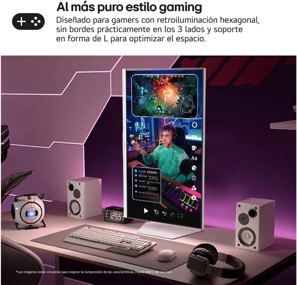 LG 32G810SA-W Monitor Ultragear vertical