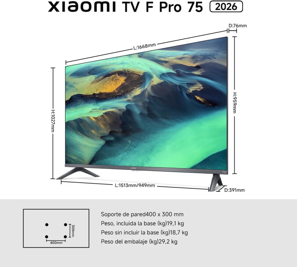 Xiaomi TV F Pro 75 (2026) Características